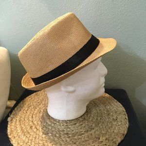 NWOT Fedora Unisex Tan Straw Hat